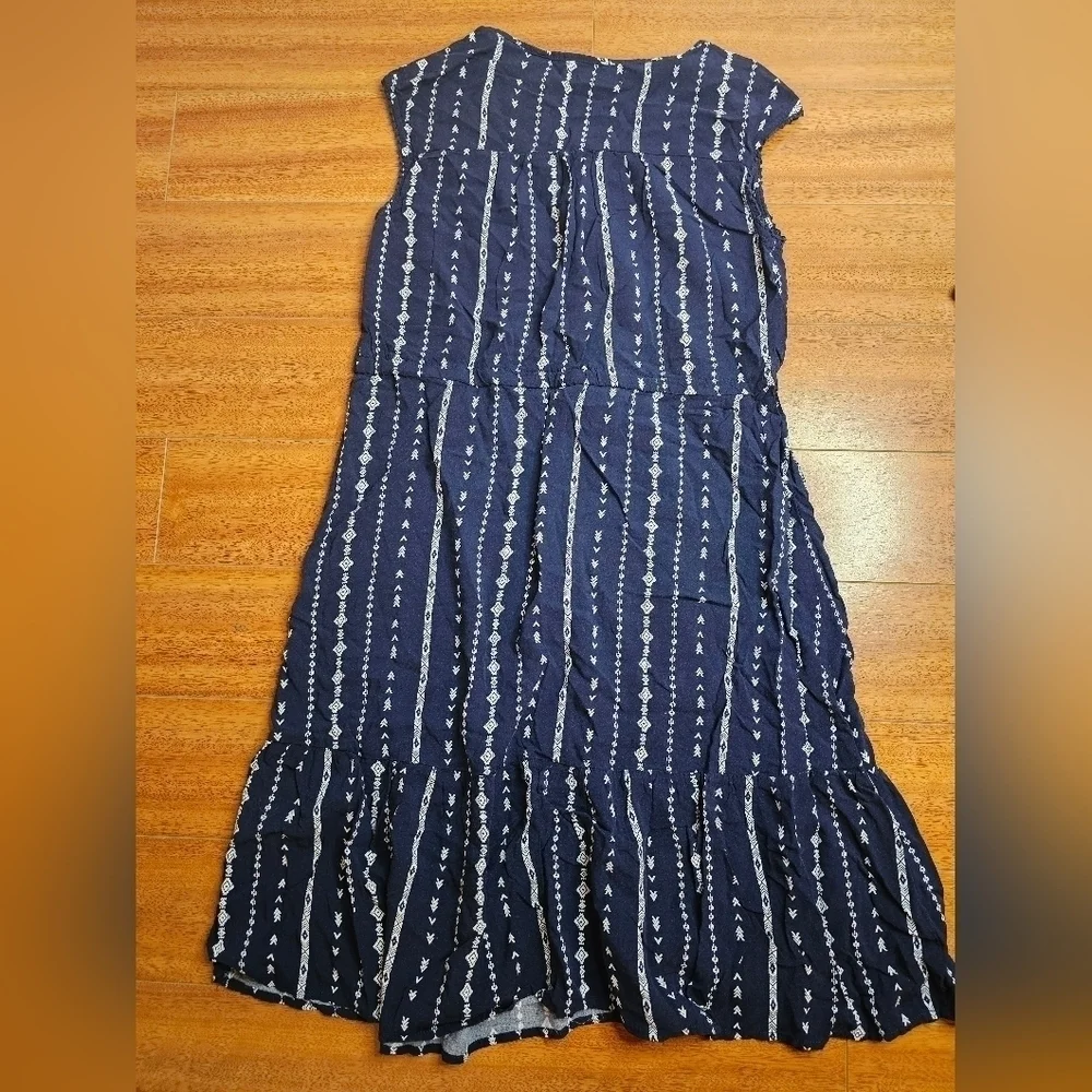 Tribal Print Drawstring Dress - Picture 6 of 12
